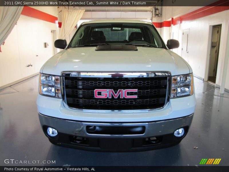 Summit White / Dark Titanium 2011 GMC Sierra 2500HD Work Truck Extended Cab