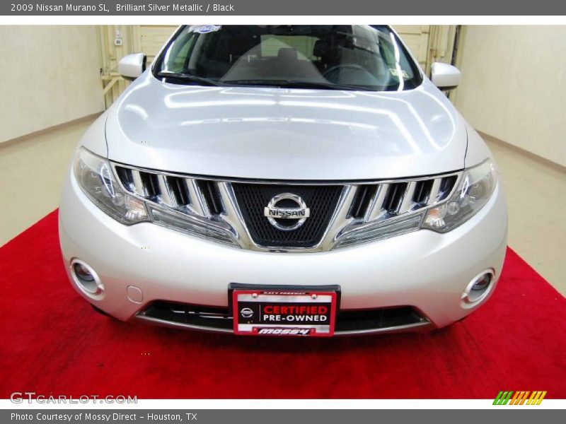 Brilliant Silver Metallic / Black 2009 Nissan Murano SL