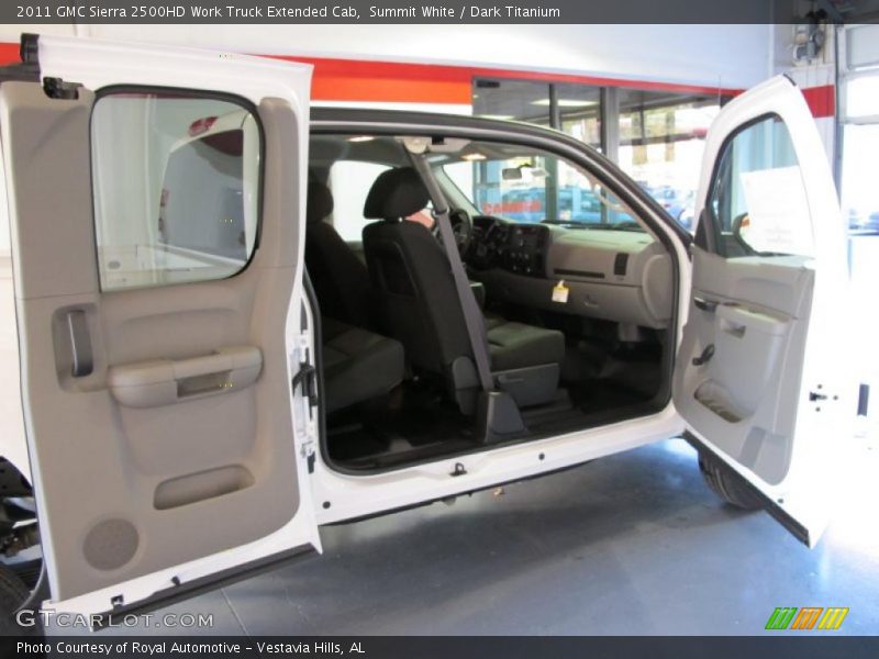 Summit White / Dark Titanium 2011 GMC Sierra 2500HD Work Truck Extended Cab