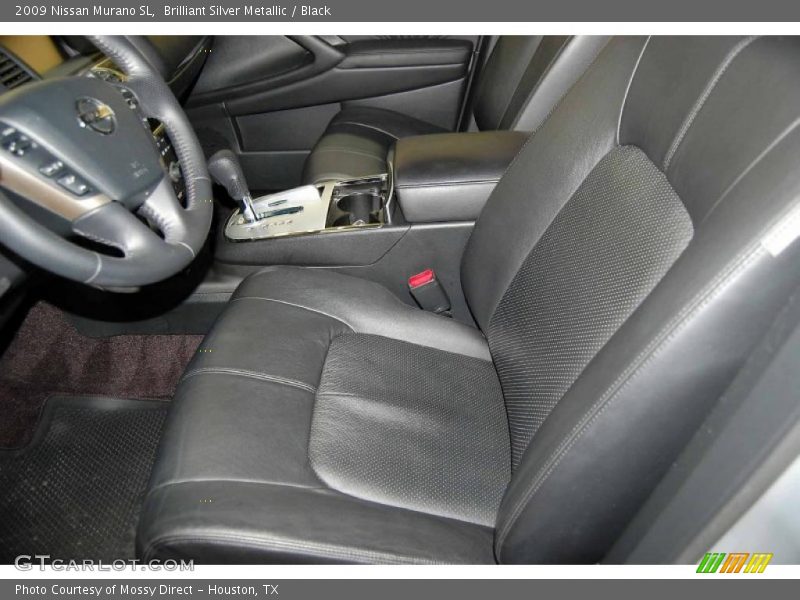 Brilliant Silver Metallic / Black 2009 Nissan Murano SL