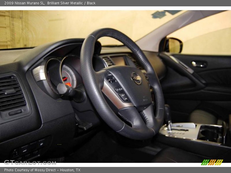 Brilliant Silver Metallic / Black 2009 Nissan Murano SL