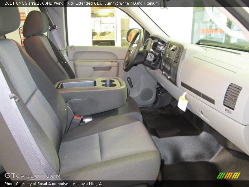 Summit White / Dark Titanium 2011 GMC Sierra 2500HD Work Truck Extended Cab