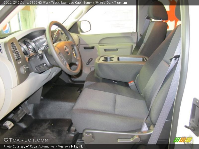 Summit White / Dark Titanium 2011 GMC Sierra 2500HD Work Truck Extended Cab