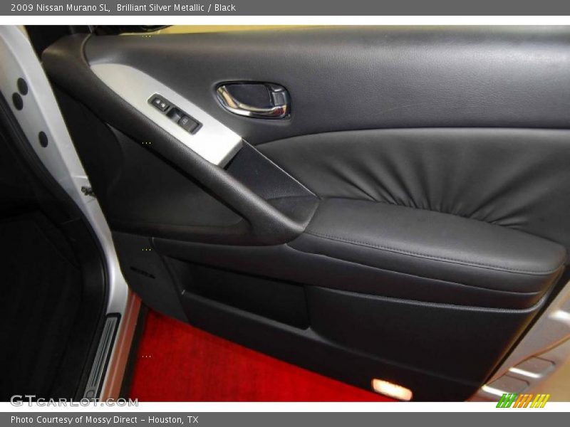 Brilliant Silver Metallic / Black 2009 Nissan Murano SL