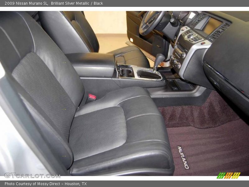 Brilliant Silver Metallic / Black 2009 Nissan Murano SL