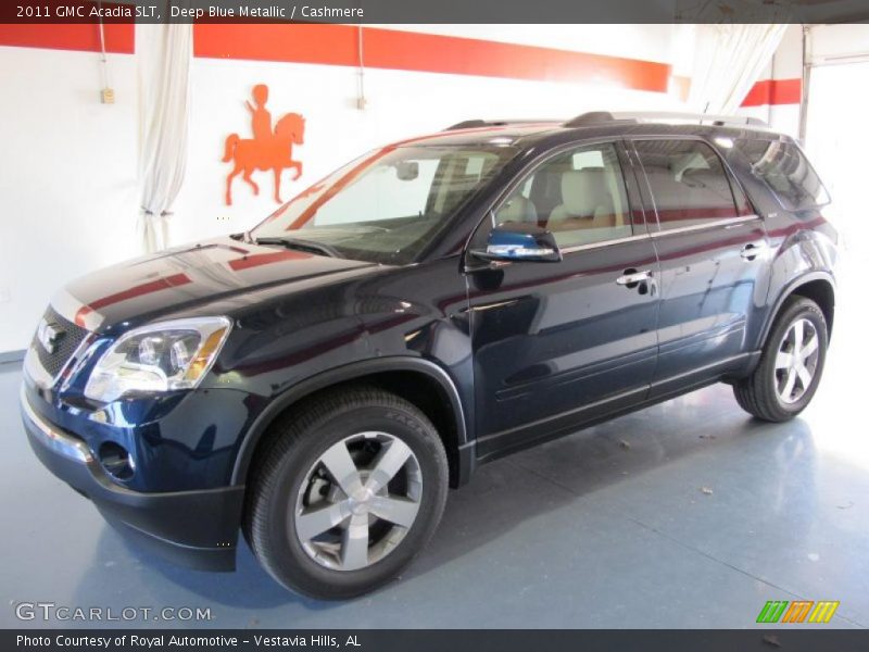 Deep Blue Metallic / Cashmere 2011 GMC Acadia SLT