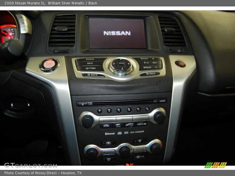Brilliant Silver Metallic / Black 2009 Nissan Murano SL