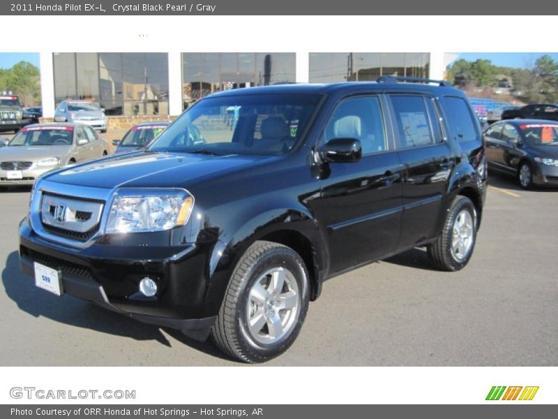 Crystal Black Pearl / Gray 2011 Honda Pilot EX-L