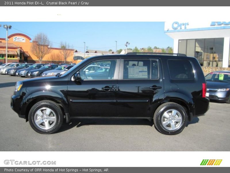 Crystal Black Pearl / Gray 2011 Honda Pilot EX-L