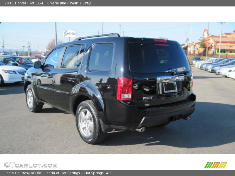 Crystal Black Pearl / Gray 2011 Honda Pilot EX-L