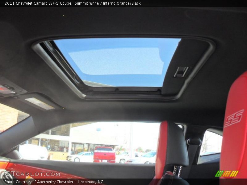 Sunroof of 2011 Camaro SS/RS Coupe