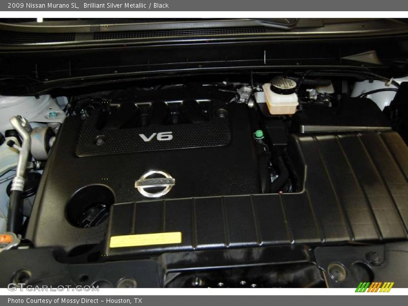 Brilliant Silver Metallic / Black 2009 Nissan Murano SL