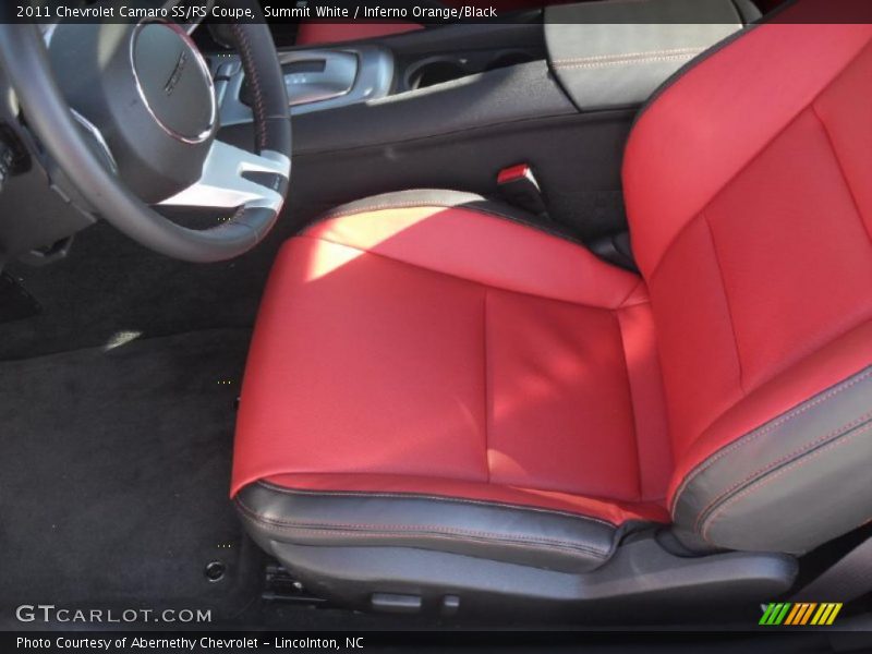 Summit White / Inferno Orange/Black 2011 Chevrolet Camaro SS/RS Coupe