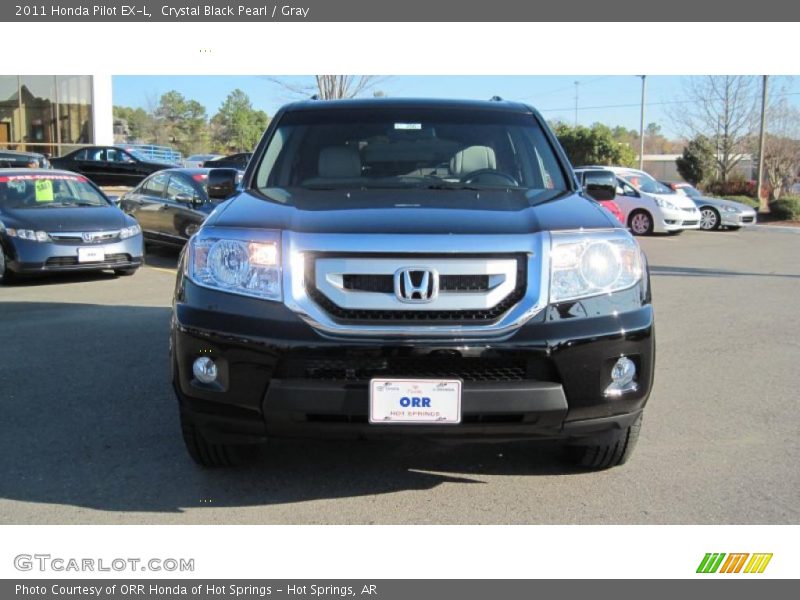 Crystal Black Pearl / Gray 2011 Honda Pilot EX-L