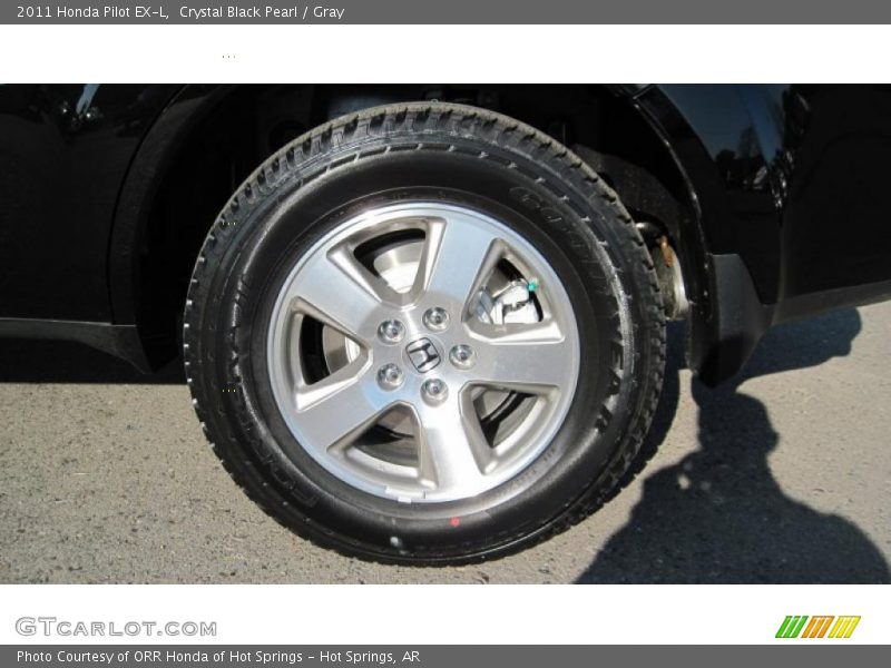 Crystal Black Pearl / Gray 2011 Honda Pilot EX-L