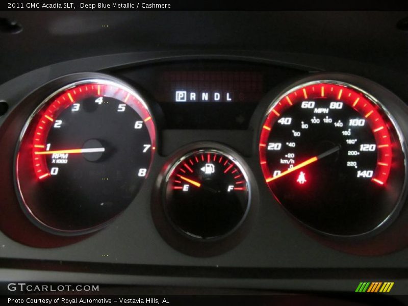 Deep Blue Metallic / Cashmere 2011 GMC Acadia SLT