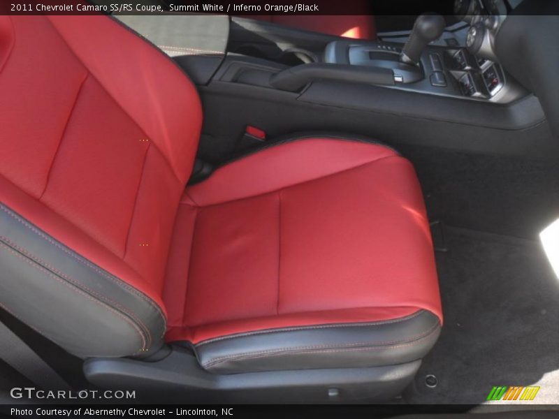 Summit White / Inferno Orange/Black 2011 Chevrolet Camaro SS/RS Coupe