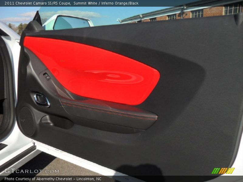 Summit White / Inferno Orange/Black 2011 Chevrolet Camaro SS/RS Coupe