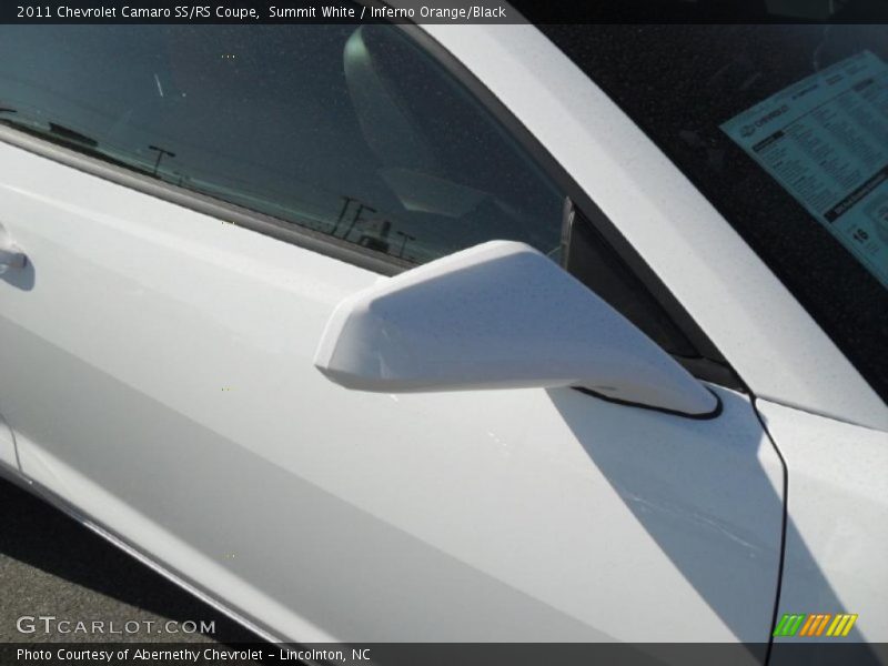 Summit White / Inferno Orange/Black 2011 Chevrolet Camaro SS/RS Coupe