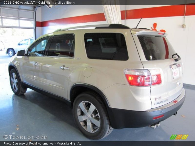 Gold Mist Metallic / Ebony 2011 GMC Acadia SLT