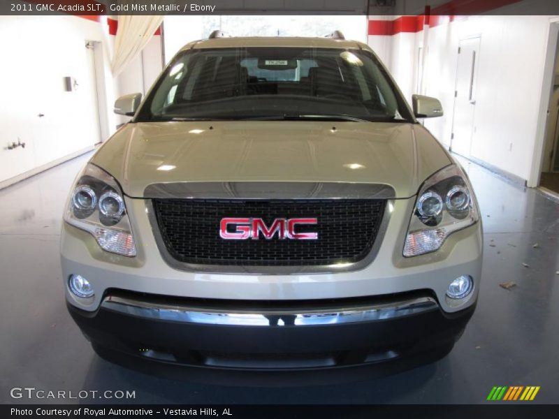 Gold Mist Metallic / Ebony 2011 GMC Acadia SLT
