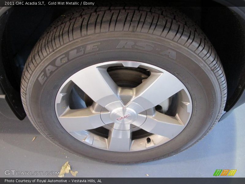 Gold Mist Metallic / Ebony 2011 GMC Acadia SLT