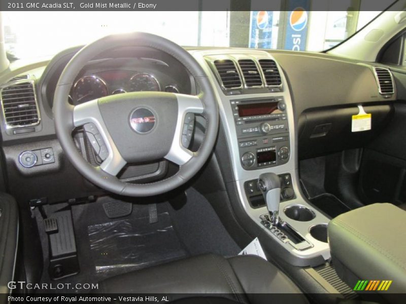 Gold Mist Metallic / Ebony 2011 GMC Acadia SLT