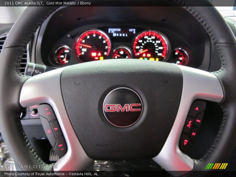 Gold Mist Metallic / Ebony 2011 GMC Acadia SLT