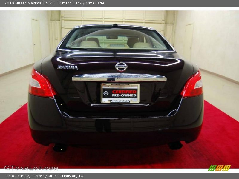 Crimson Black / Caffe Latte 2010 Nissan Maxima 3.5 SV