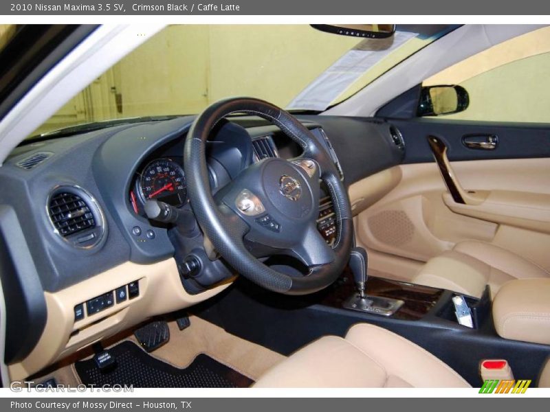 Crimson Black / Caffe Latte 2010 Nissan Maxima 3.5 SV