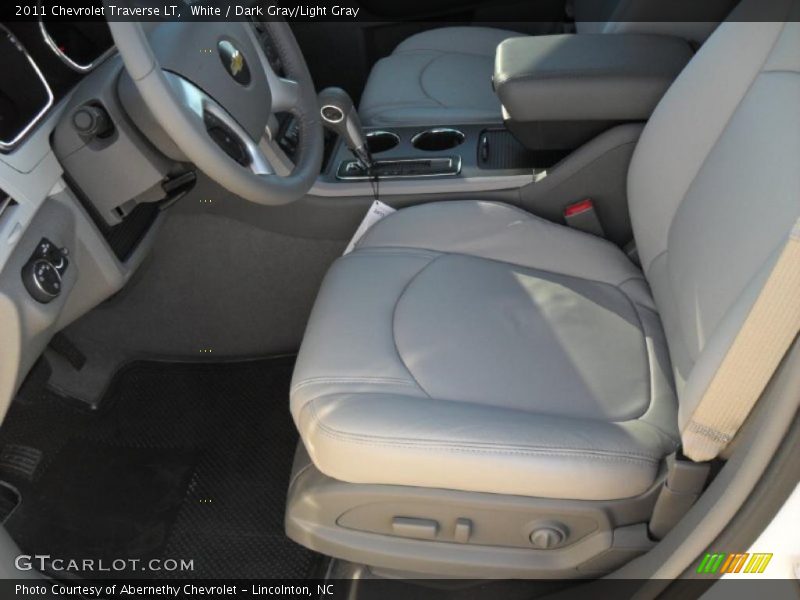 White / Dark Gray/Light Gray 2011 Chevrolet Traverse LT