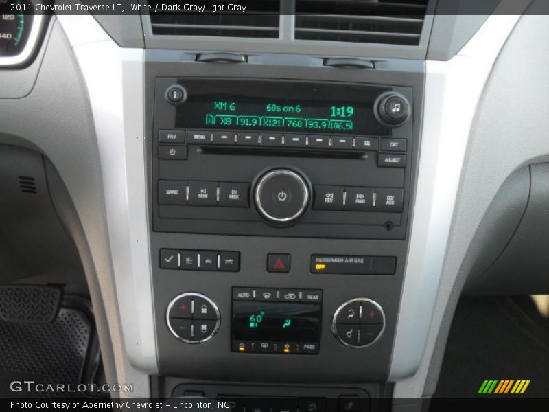 White / Dark Gray/Light Gray 2011 Chevrolet Traverse LT