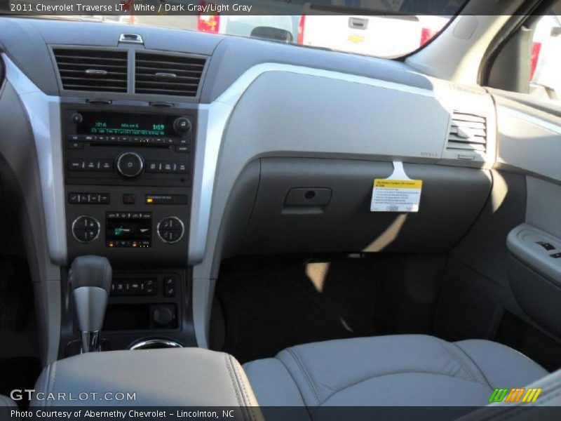 White / Dark Gray/Light Gray 2011 Chevrolet Traverse LT