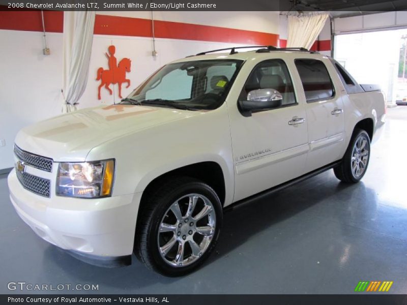 Summit White / Ebony/Light Cashmere 2008 Chevrolet Avalanche LTZ