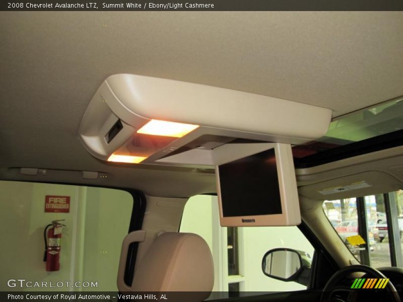 Summit White / Ebony/Light Cashmere 2008 Chevrolet Avalanche LTZ