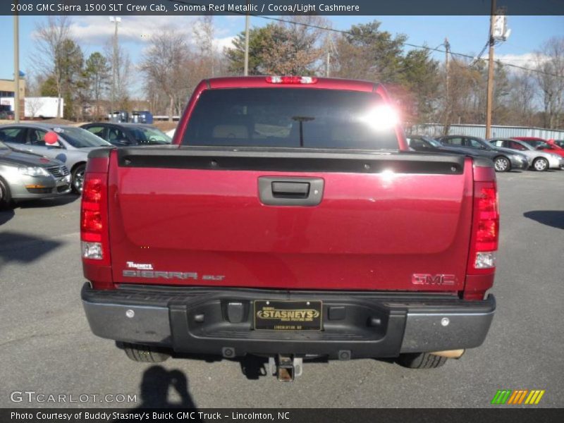 Sonoma Red Metallic / Cocoa/Light Cashmere 2008 GMC Sierra 1500 SLT Crew Cab