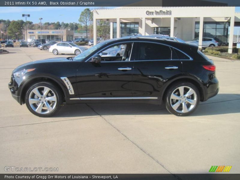 Black Obsidian / Graphite 2011 Infiniti FX 50 AWD