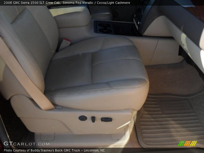 Sonoma Red Metallic / Cocoa/Light Cashmere 2008 GMC Sierra 1500 SLT Crew Cab