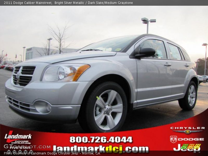Bright Silver Metallic / Dark Slate/Medium Graystone 2011 Dodge Caliber Mainstreet