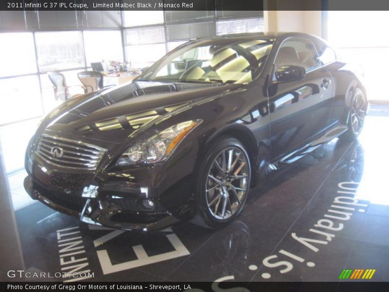 Limited Malbec Black / Monaco Red 2011 Infiniti G 37 IPL Coupe
