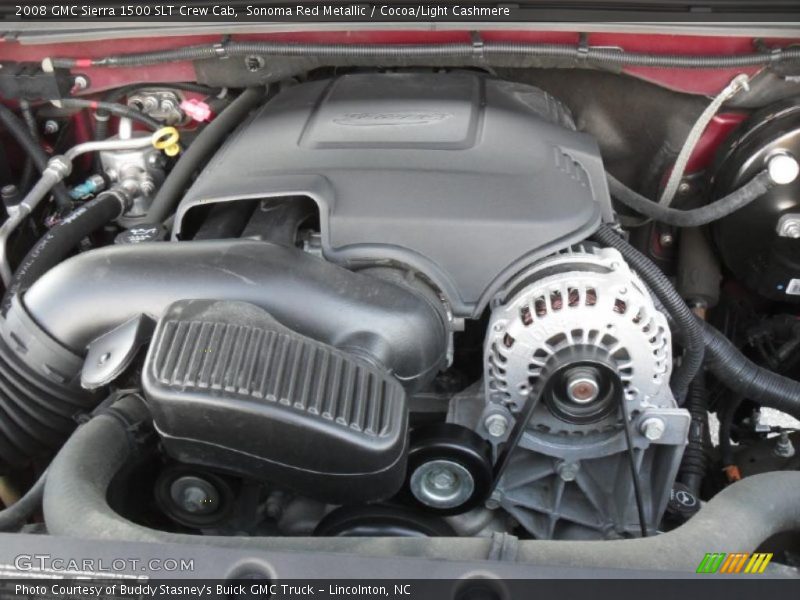 Sonoma Red Metallic / Cocoa/Light Cashmere 2008 GMC Sierra 1500 SLT Crew Cab
