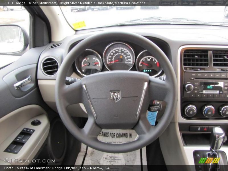 Bright Silver Metallic / Dark Slate/Medium Graystone 2011 Dodge Caliber Mainstreet