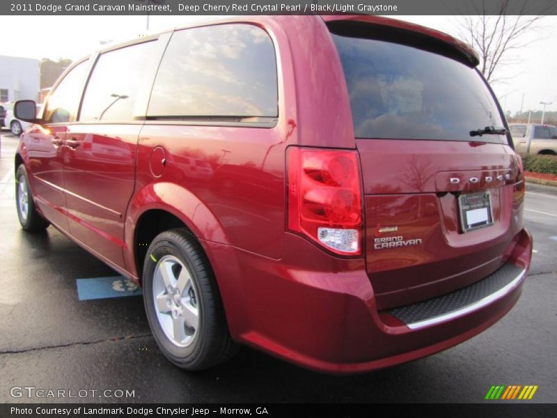 Deep Cherry Red Crystal Pearl / Black/Light Graystone 2011 Dodge Grand Caravan Mainstreet