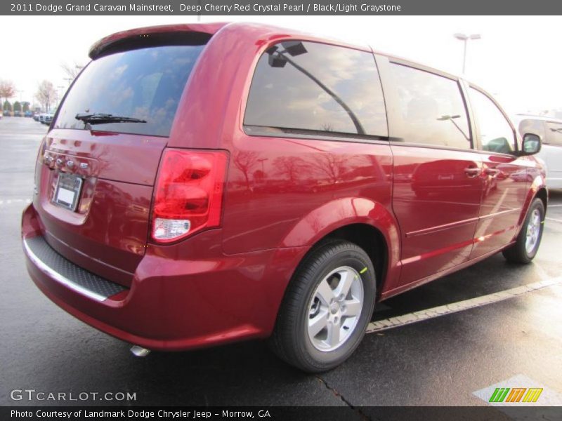 Deep Cherry Red Crystal Pearl / Black/Light Graystone 2011 Dodge Grand Caravan Mainstreet