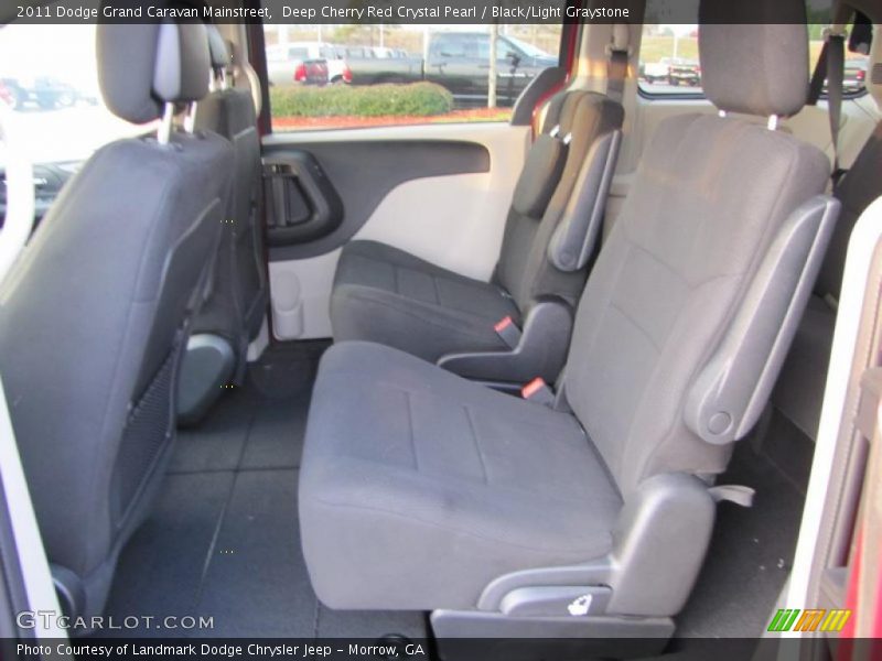 Deep Cherry Red Crystal Pearl / Black/Light Graystone 2011 Dodge Grand Caravan Mainstreet