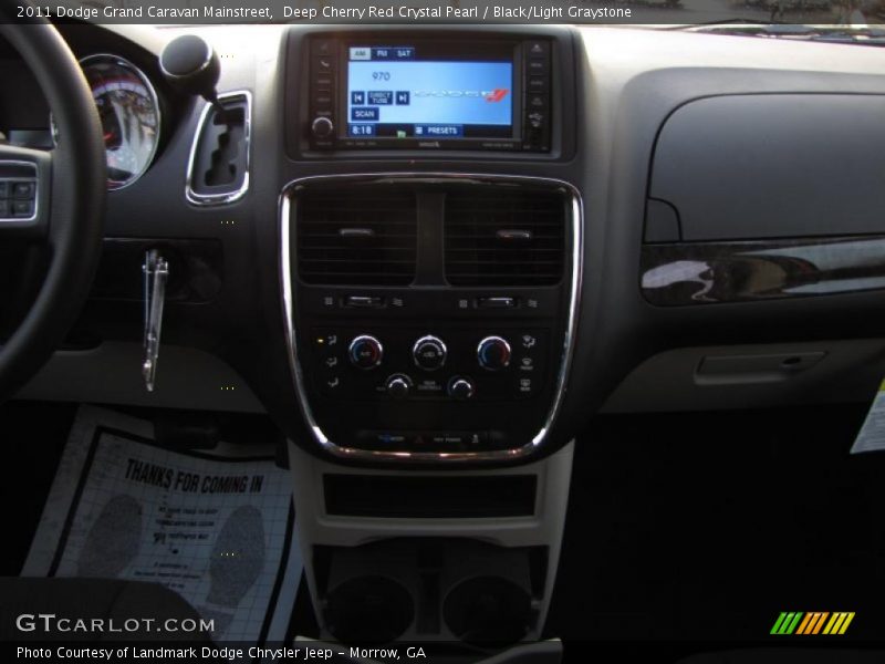 Deep Cherry Red Crystal Pearl / Black/Light Graystone 2011 Dodge Grand Caravan Mainstreet