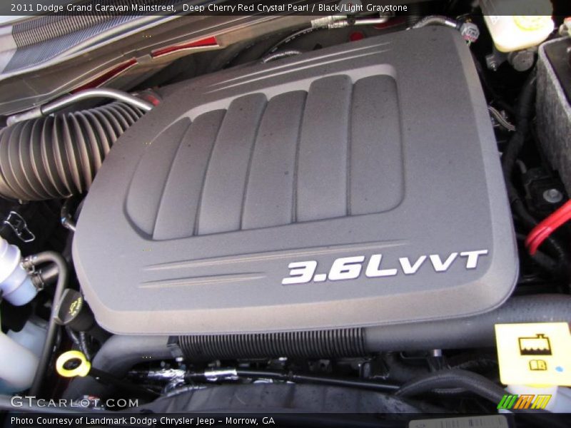 Deep Cherry Red Crystal Pearl / Black/Light Graystone 2011 Dodge Grand Caravan Mainstreet