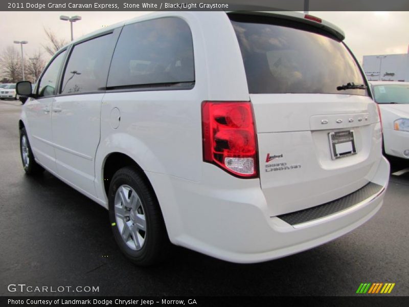Stone White / Black/Light Graystone 2011 Dodge Grand Caravan Express