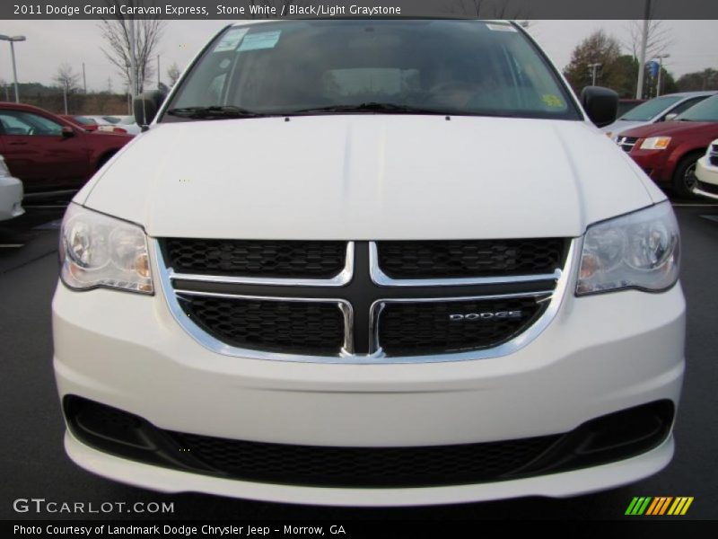Stone White / Black/Light Graystone 2011 Dodge Grand Caravan Express