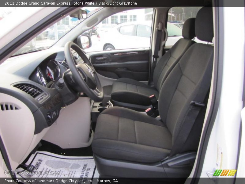  2011 Grand Caravan Express Black/Light Graystone Interior